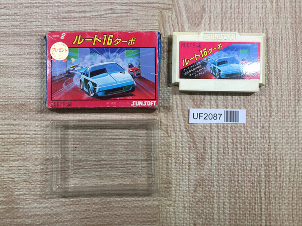 UF2087 Route 16 Turbo BOXED NES Famicom Japan