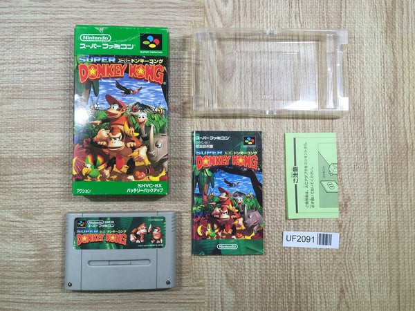 UF2091 Super Donkey Kong Country BOXED SNES Super Famicom Japan