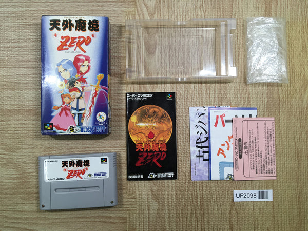 UF2098 Far East Of Eden Tengai Makyou Zero BOXED SNES Super Famicom Japan
