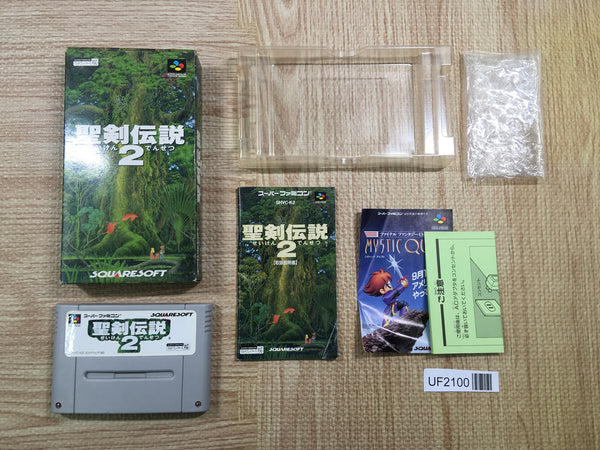 UF2100 Seiken Densetsu 2 Secret of Mana BOXED SNES Super Famicom Japan