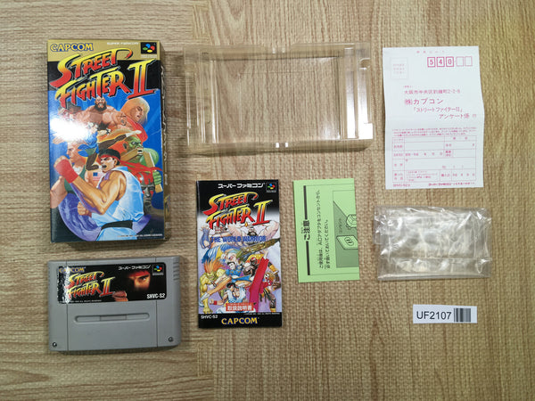 UF2107 Street Fighter II 2 BOXED SNES Super Famicom Japan