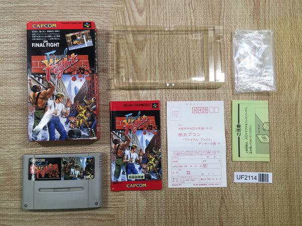 UF2114 Final Fight BOXED SNES Super Famicom Japan