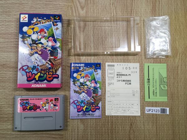 UF2123 Pop'n TwinBee BOXED SNES Super Famicom Japan