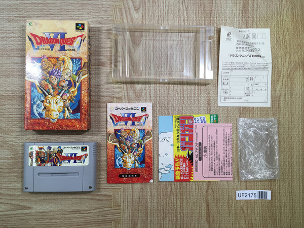 UF2175 Dragon Quest VI 6 BOXED SNES Super Famicom Japan