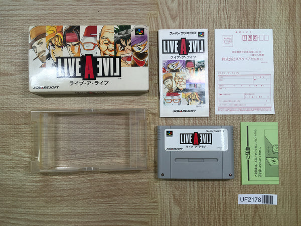 UF2178 Live A Live BOXED SNES Super Famicom Japan