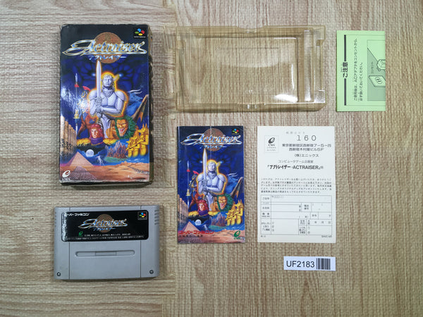 UF2183 ActRaiser BOXED SNES Super Famicom Japan