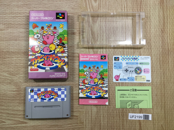 UF2199 Kirby Bowl Kirby's Dream Course BOXED SNES Super Famicom Japan