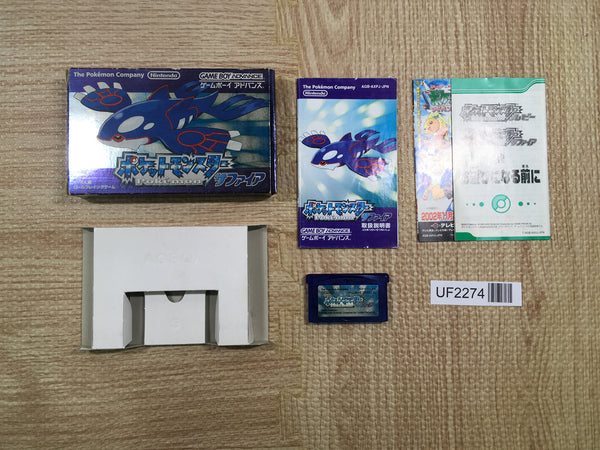UF2274 Pokemon Sapphire BOXED GameBoy Advance Japan