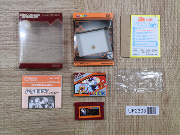 UF2303 Mappy Famicom Mini BOXED GameBoy Advance Japan