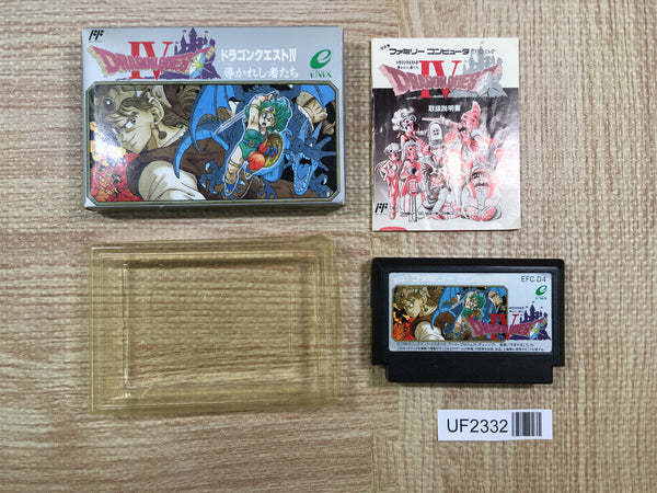 UF2332 Dragon Quest IV 4 BOXED NES Famicom Japan