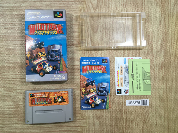 UF2375 Wild Trax Stunt Race FX BOXED SNES Super Famicom Japan