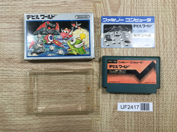 UF2417 Devil World BOXED NES Famicom Japan