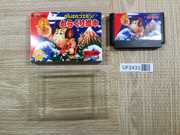 UF2433 Ganbare Goemon Karakuri Dochu Mystical Ninja BOXED NES Famicom Japan