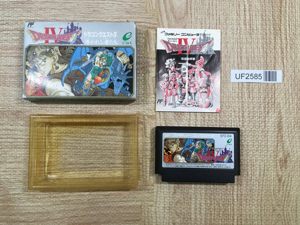 UF2585 Dragon Quest IV 4 BOXED NES Famicom Japan