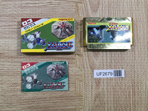 UF2679 Super Xevious Gump No Nazo BOXED NES Famicom Japan