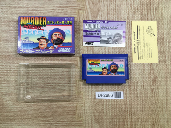 UF2686 Murder on the Mississippi BOXED NES Famicom Japan