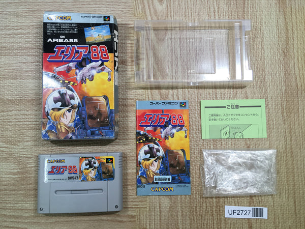 UF2727 Area 88 BOXED SNES Super Famicom Japan