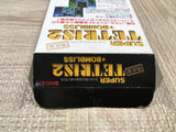 UF4259 Super Tetris 2 + Bombliss Limited Boxed Nintendo Super Famicom SNES Japan