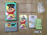 UF4344 Crayon Shinchan Arashi wo Yobu Enji Boxed Super Famicom SNES Japan