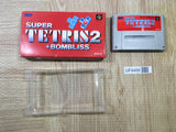 UF4456 Super Tetris 2 + Bombliss Boxed Super Famicom SNES Japan