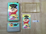 UF4546 Crayon Shinchan Arashi wo Yobu Enji Boxed Super Famicom SNES Japan