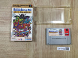 UF4762 Conveni Wars Barcode Battler Senki Boxed Super Famicom SNES Japan