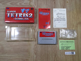 UF4786 Super Tetris 2 + Bombliss Boxed Nintendo Super Famicom SNES Japan