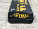 UF4968 Super Tetris 2 + Bombliss Limited Boxed Nintendo Super Famicom SNES Japan
