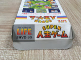 The Game of Life Super Jinsei Game Boxed Super Famicom SNES Japan - UF5427