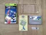 Rockman's Soccer MegaMan Rockman Boxed Super Famicom SNES Japan - UF5817