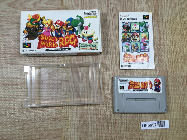 Super Mario RPG Boxed Nintendo Super Famicom SNES Japan - UF5897