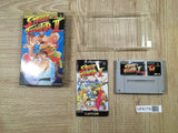 Street Fighter II 2 Boxed Nintendo Super Famicom SNES Japan - UF6179