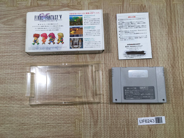 Final Fantasy 5 V Boxed Nintendo Super Famicom SNES Japan - UF6243