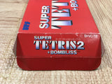 Super Tetris 2 + Bombliss Boxed Nintendo Super Famicom SNES Japan - UF6309