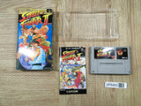 Street Fighter II 2 Boxed Nintendo Super Famicom SNES Japan - UF6483