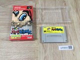 Mario's Super Picross Boxed Nintendo Super Famicom SNES Japan - UF6693