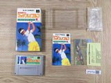 Okamoto Ayako to Match Play Golf Boxed Super Famicom SNES Japan - UF6753