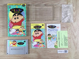 Crayon Shinchan Arashi wo Yobu Enji Boxed Super Famicom SNES Japan - UF6913