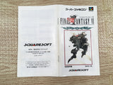 Final Fantasy VI 6 Boxed Nintendo Super Famicom SNES Japan - UF7126