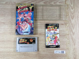 Street Fighter II 2 Boxed Nintendo Super Famicom SNES Japan - UF7163