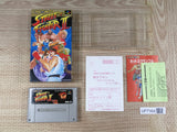 Street Fighter II 2 Boxed Nintendo Super Famicom SNES Japan - UF7164