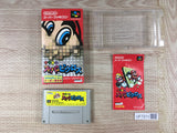 Mario's Super Picross Boxed Nintendo Super Famicom SNES Japan - UF7211