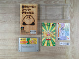 Kirby Super Deluxe Star Kirby's Fun Pak Boxed Super Famicom SNES Japan - UF7239