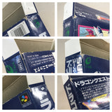 Dragon Quest 1 & 2 Boxed Nintendo Super Famicom SNES Japan - UF7304