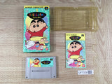 Crayon Shinchan Arashi wo Yobu Enji Boxed Super Famicom SNES Japan - UF7329