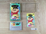 Crayon Shinchan Arashi wo Yobu Enji Boxed Super Famicom SNES Japan - UF7431