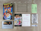 Street Fighter II 2 Boxed Nintendo Super Famicom SNES Japan - UF7434