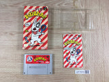 Heisei Inu Monogatari Bow Pop'n Smash!! Boxed Super Famicom SNES Japan - UF7570