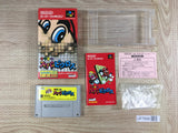 Mario's Super Picross Boxed Nintendo Super Famicom SNES Japan - UF7668