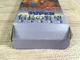 Super Nobunaga no Yabou Bushou Fuuunroku Boxed Super Famicom SNES Japan - UF7684
